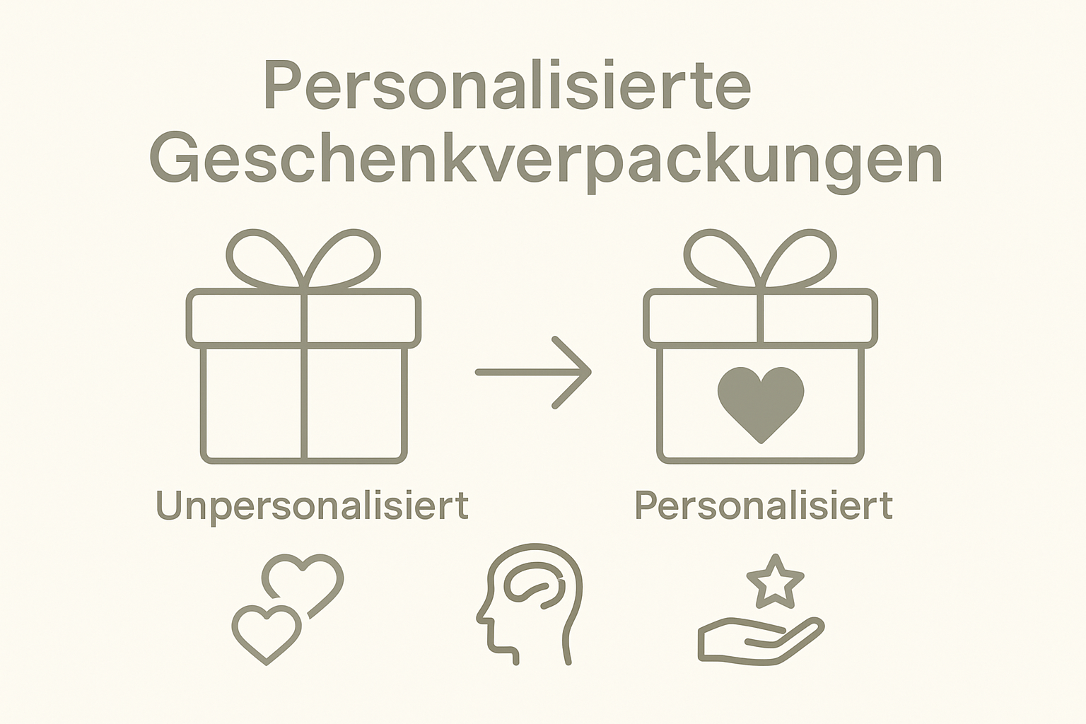 Infografik zum Vergleich: anonymes vs. personalisiertes Geschenk