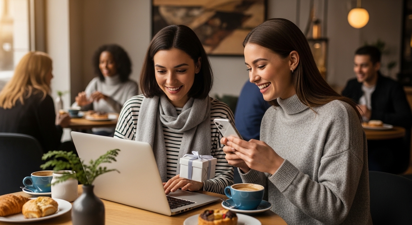 digitale Geschenke Übergabe