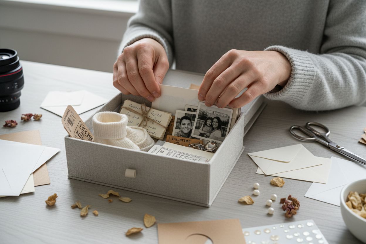 Erinnerungsbox Befüllen DIY