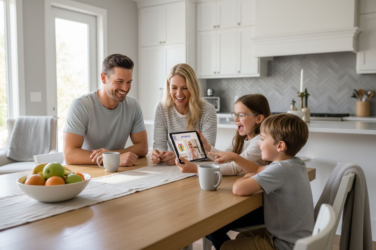 digitale Geschenke Familie Verbindung