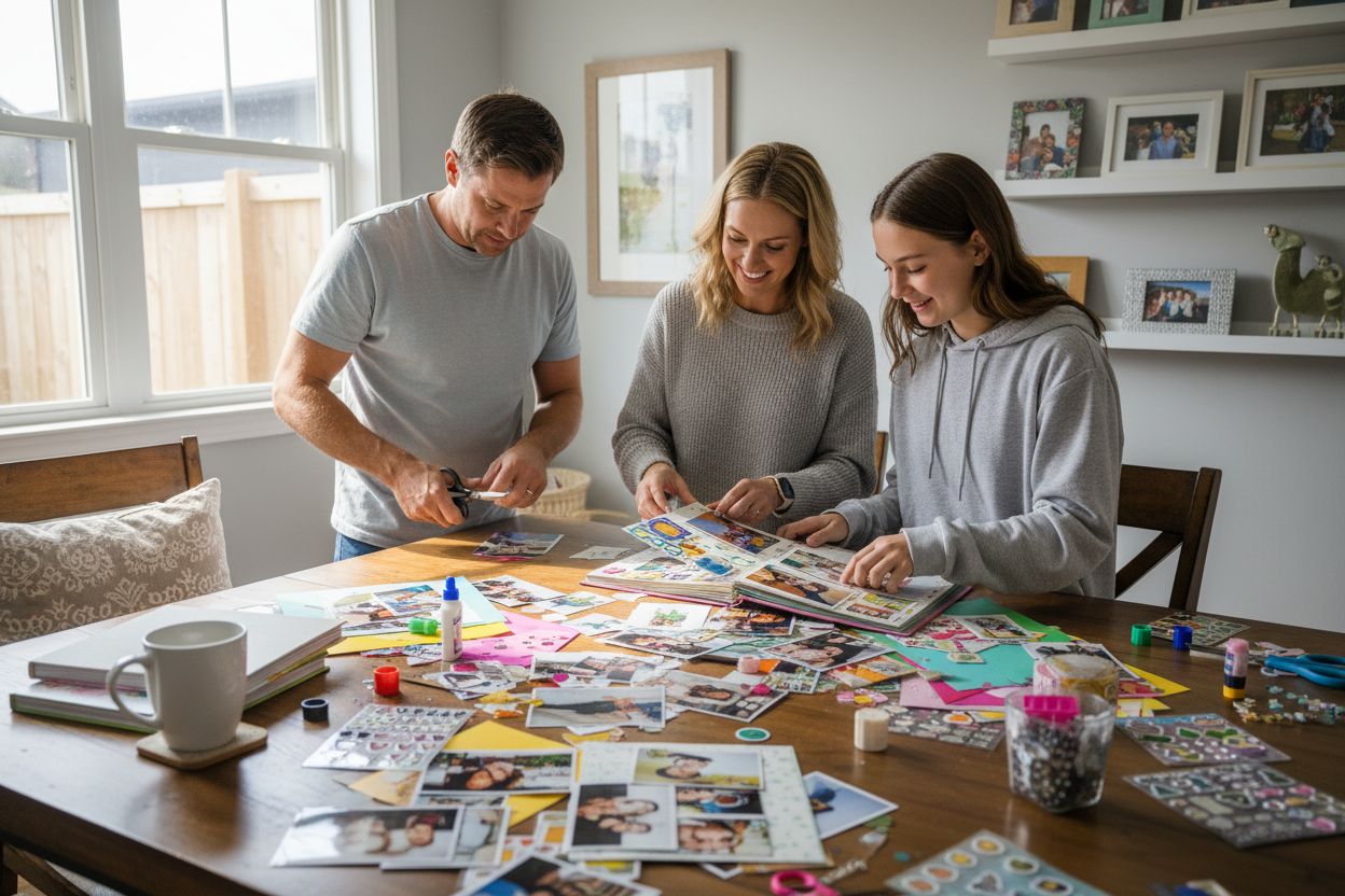 Geschenke personalisieren Basteln Familie