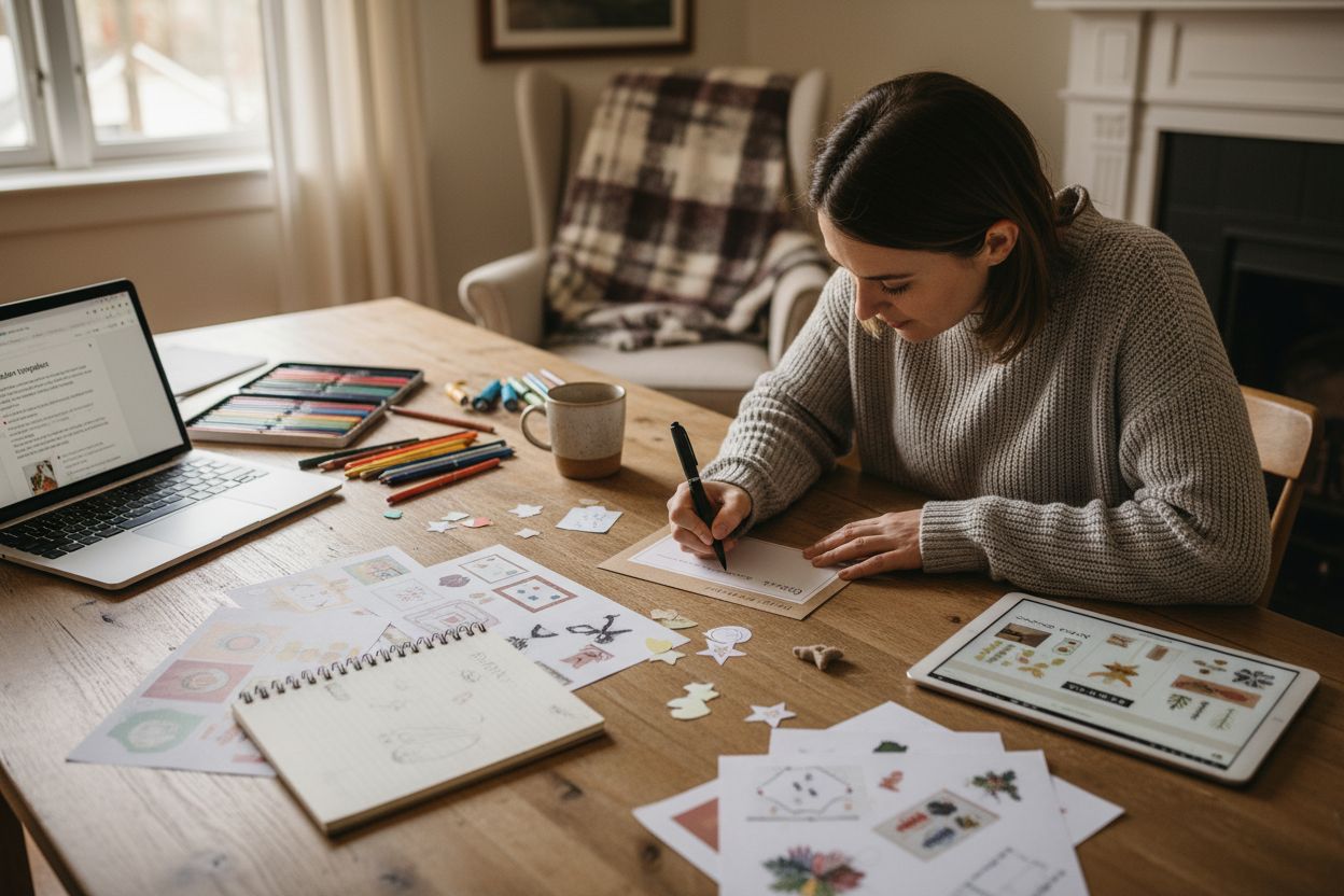 Gutschein gestalten zuhause