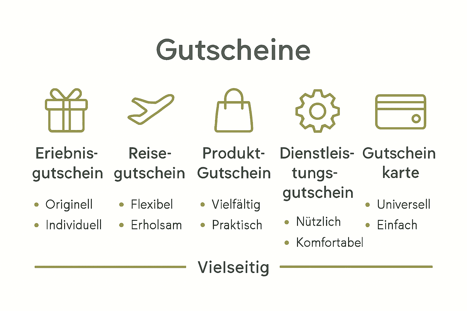 Infografik Vergleich Arten Geburtstagsgutscheine