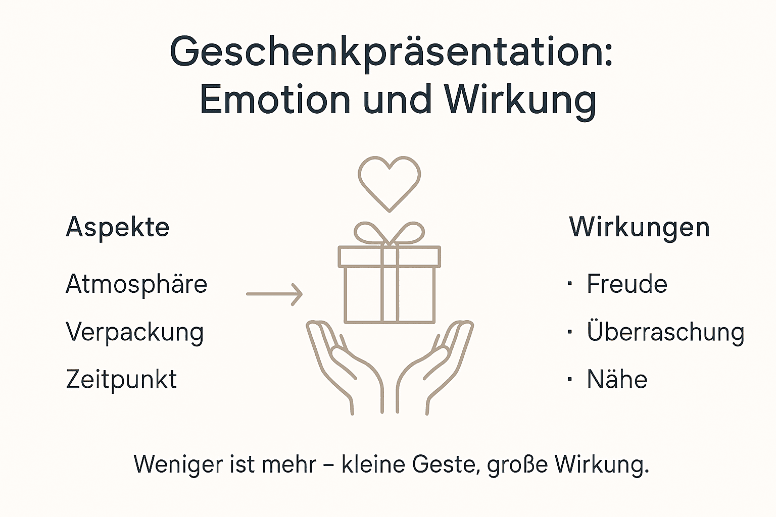 Infografik: So setzt du Geschenke mit emotionalen Effekten perfekt in Szene