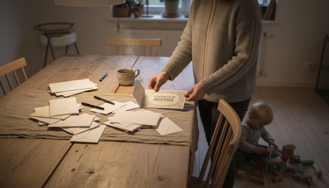 Individuell ausgewählte Geschenkgutscheine zur Geburt