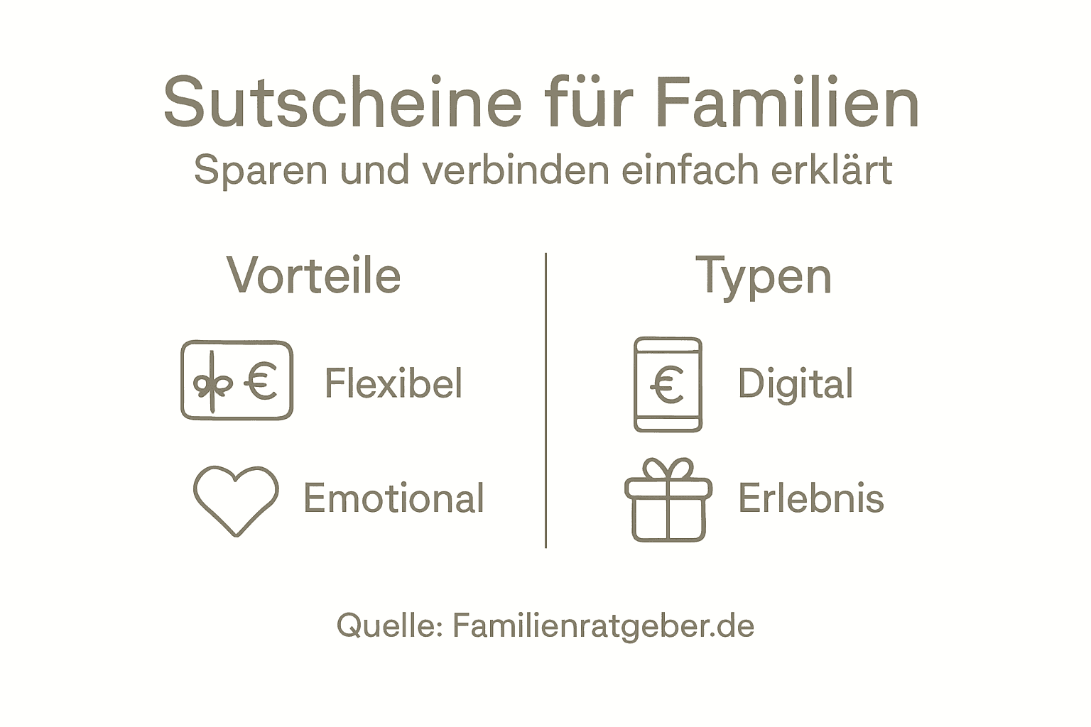 Infografik: Die wichtigsten Vorteile von Familiengutscheinen auf einen Blick