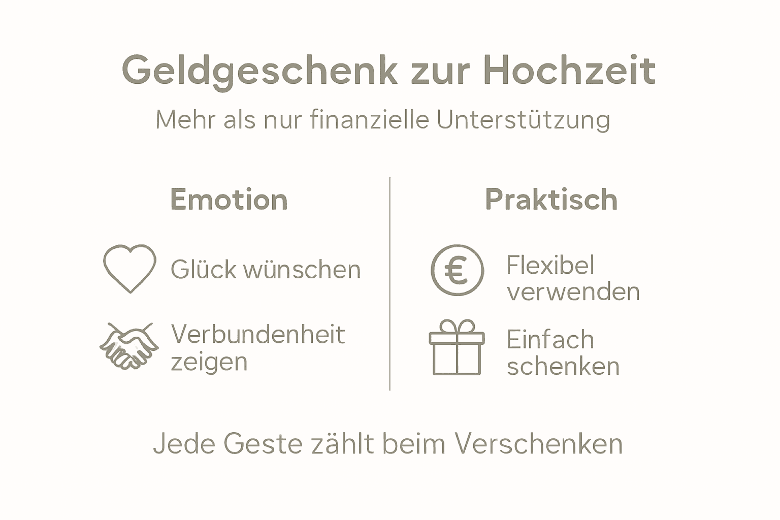 Infografik: Emotionale Aspekte rund ums Geldgeschenk – Ein Überblick