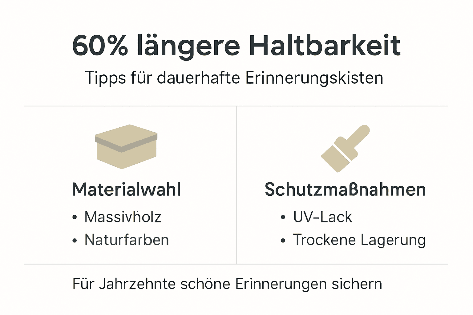 Übersicht: Wie lange halten Erinnerungsboxen wirklich?