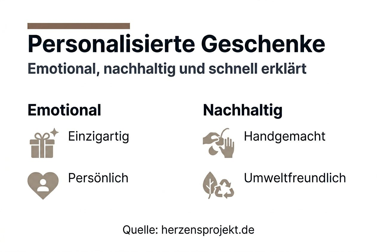Infografik: Persönliche Geschenkideen – mit Herz und Verantwortung schenken