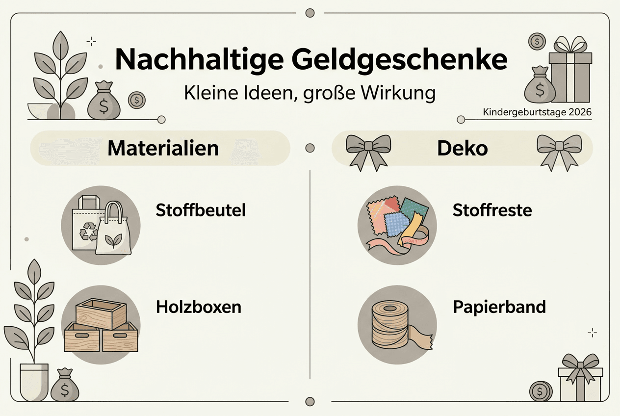 Nachhaltige Geldgeschenke: Kreative Ideen und umweltfreundliche Materialien auf einen Blick