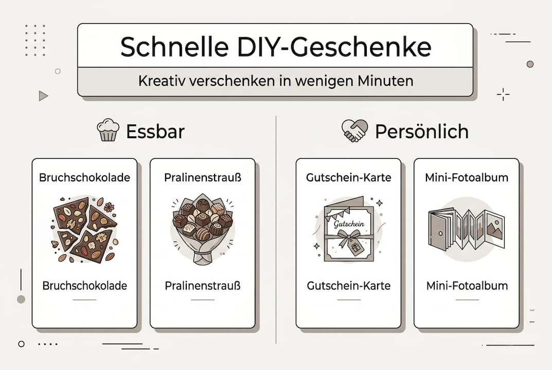 Infografik: Kreative Last-Minute-Geschenkideen zum Selbermachen