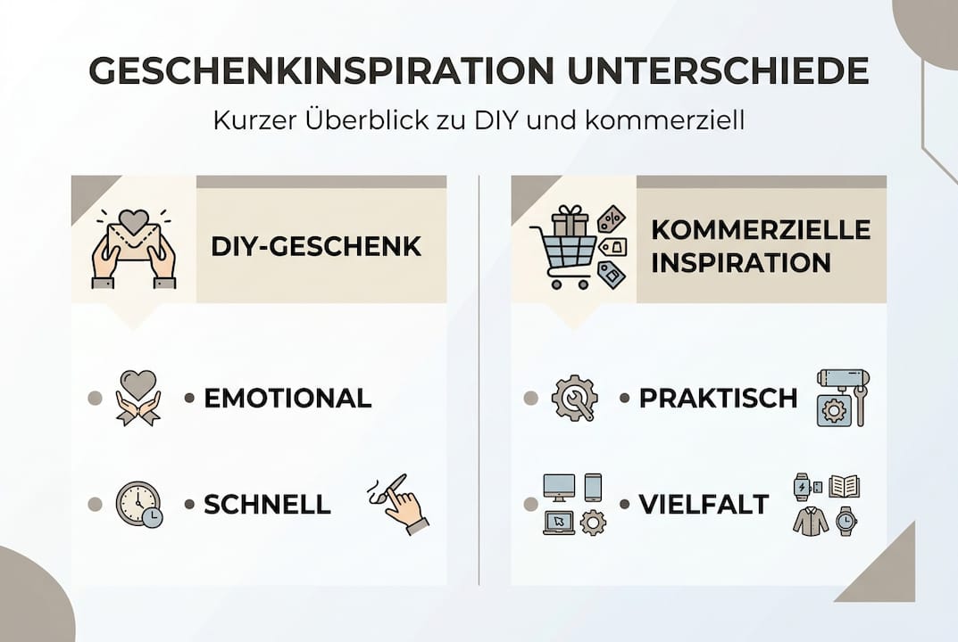 Infografik: Kreative Geschenkideen – von selbstgemacht bis gekauft