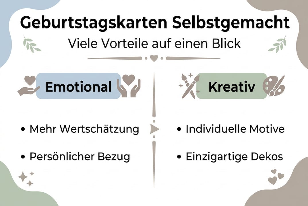Infografik: Warum selbst gestaltete Geburtstagskarten unschlagbar sind