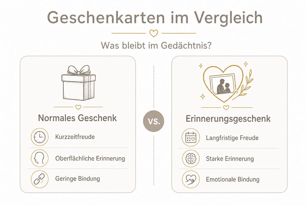 Infografik: Geschenkideen im direkten Vergleich