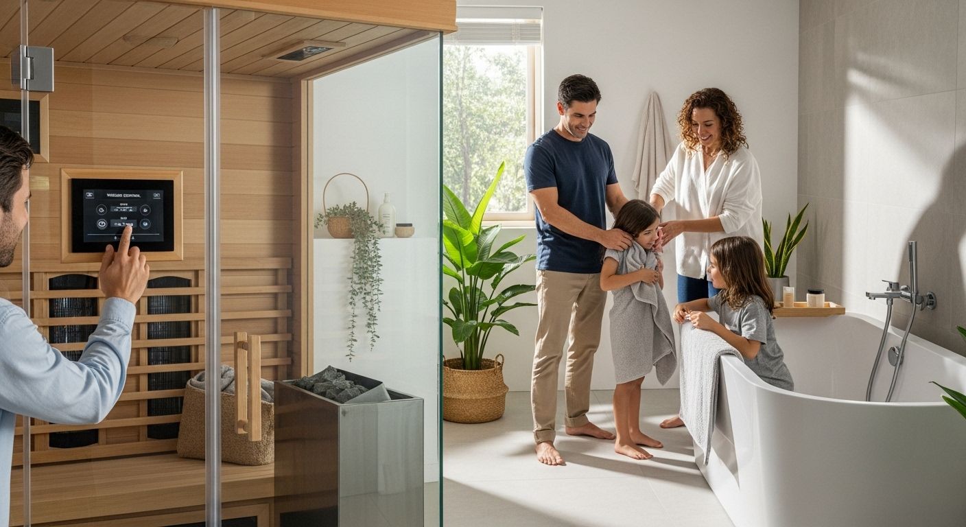 modern home sauna