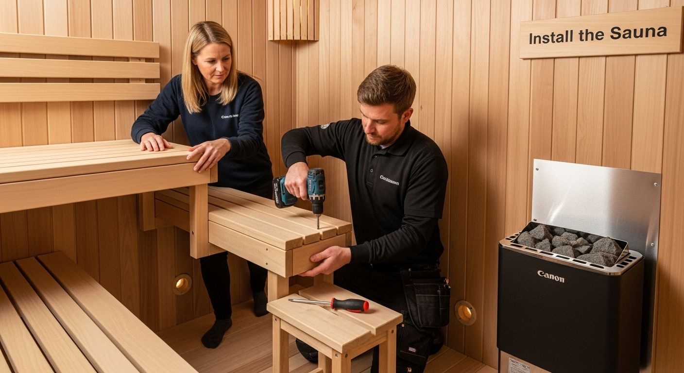sauna installation process