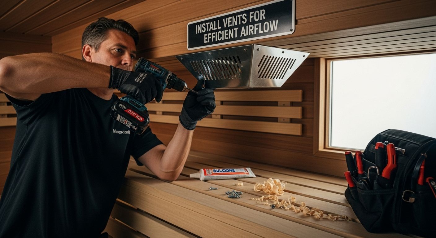 install sauna vent