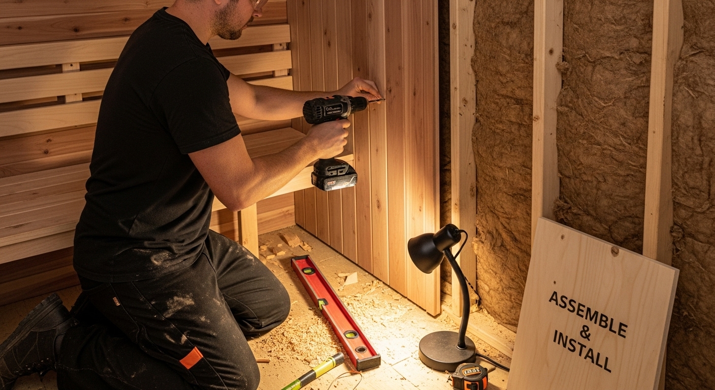 sauna installation process