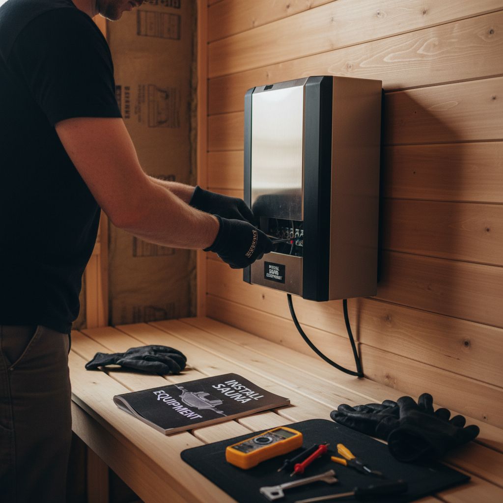 sauna heater installation