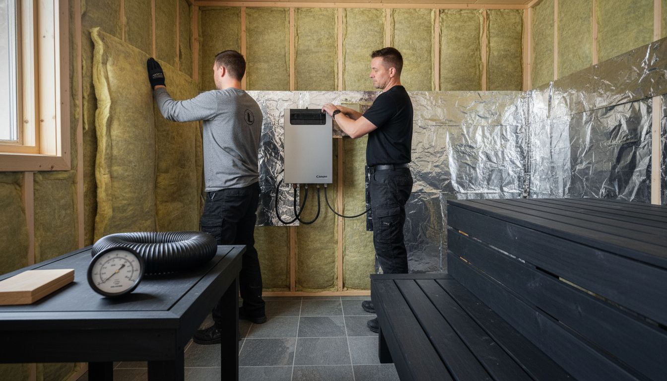 sauna prep installation