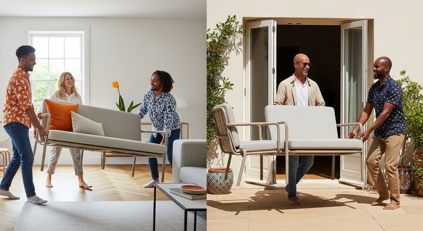 flexible nutzung indoor-outdoor-möbel