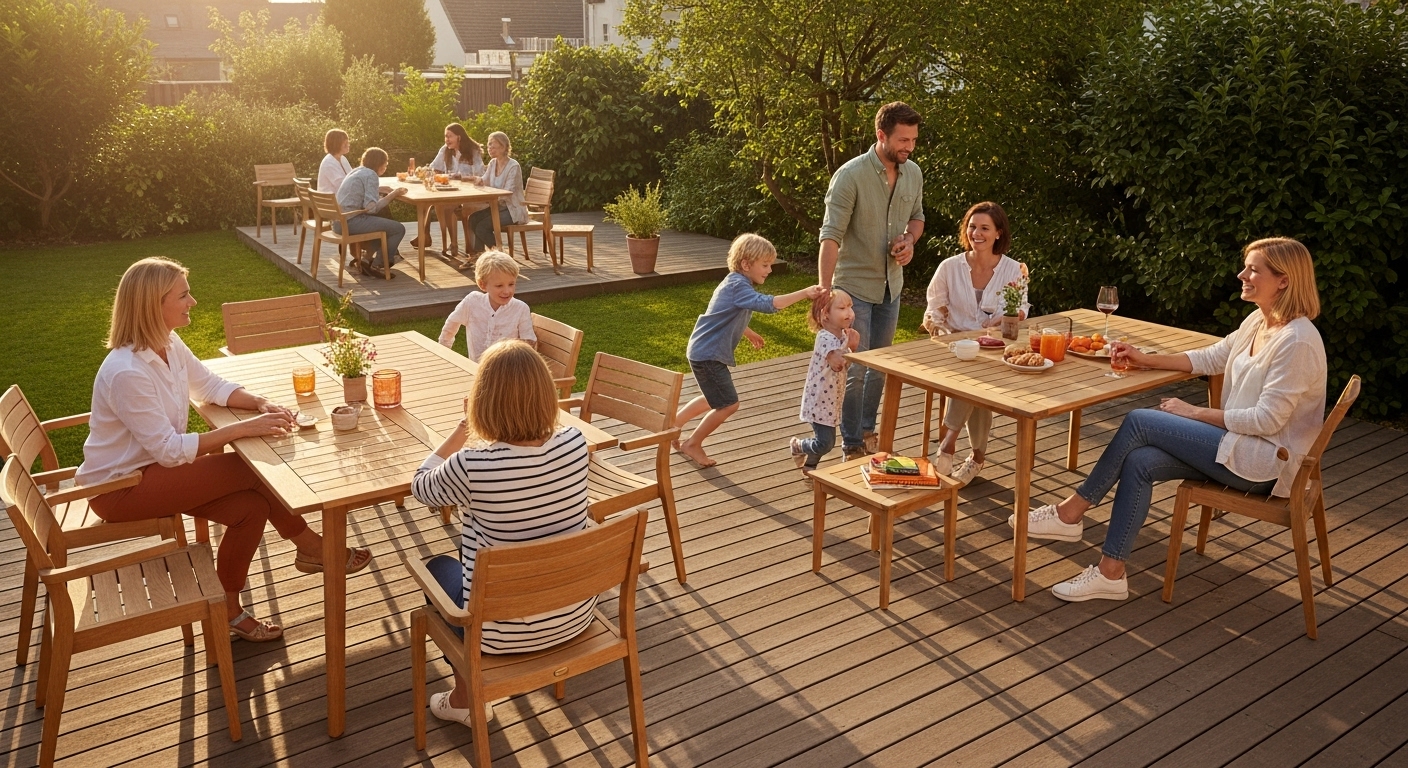 Outdoor Möbel Familie Terrasse