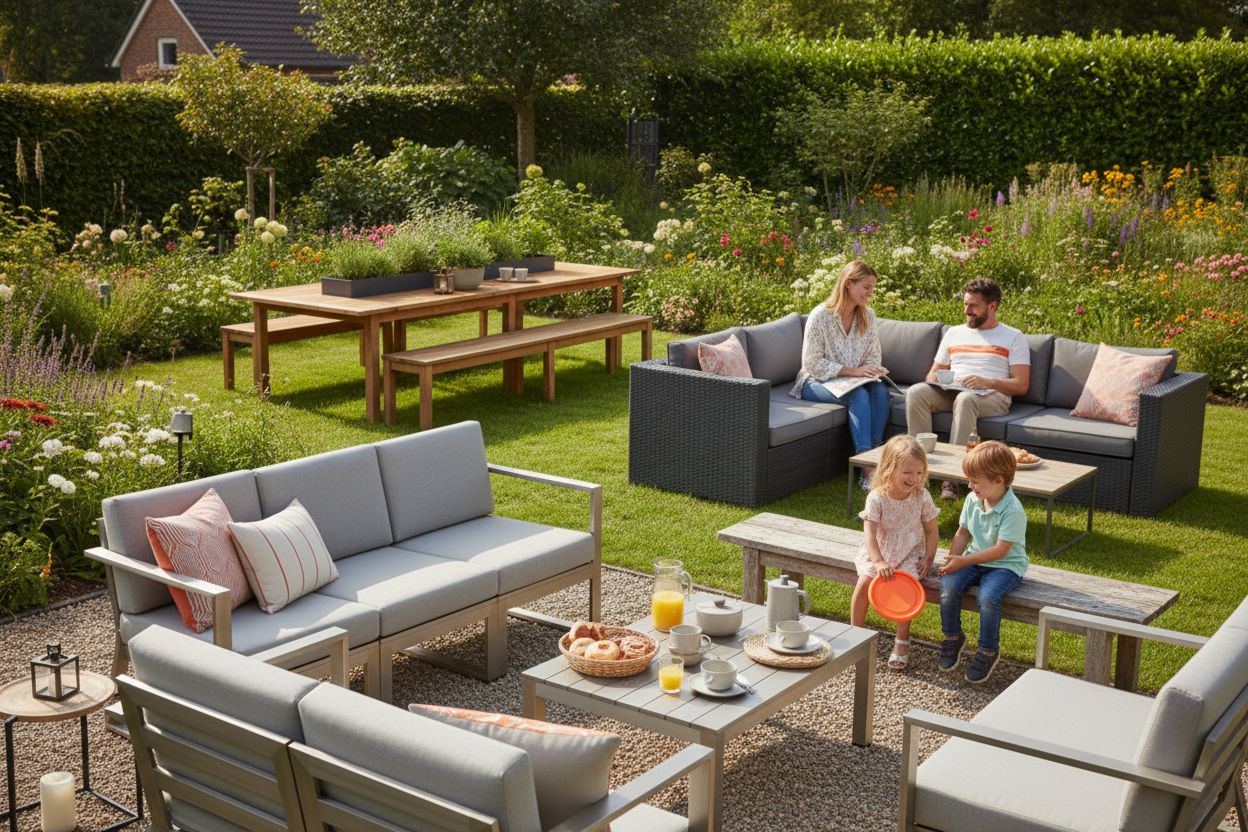 Outdoor-Möbel Varianten Garten