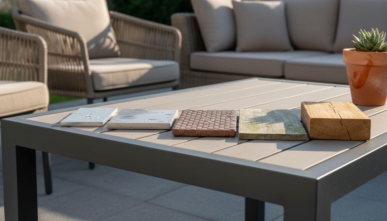 Gartenmöbel Materialvergleich