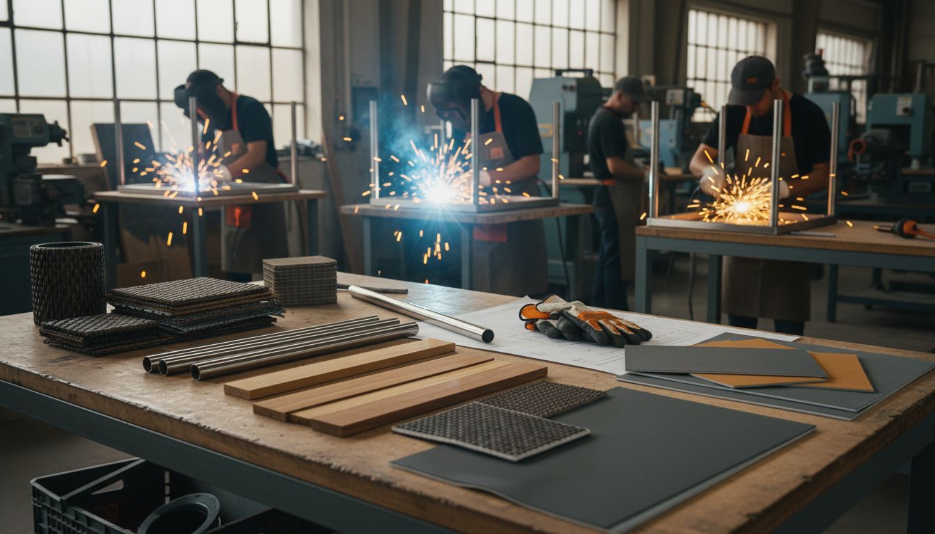 Outdoor-Möbel Herstellung Werkstatt