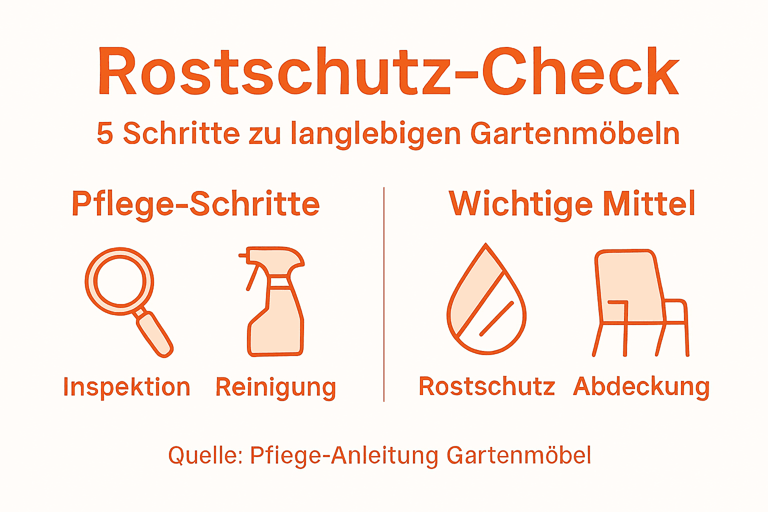Übersicht: So schützen Sie Ihre Gartenmöbel effektiv vor Rost