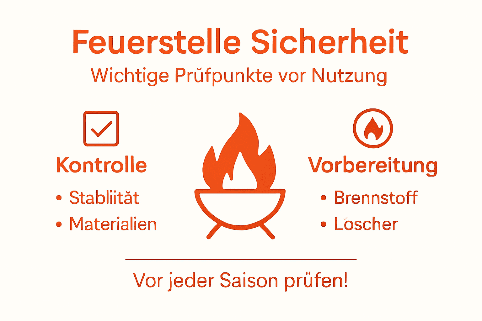Infografik: So überprüfen Sie die Sicherheit Ihrer Feuerstelle