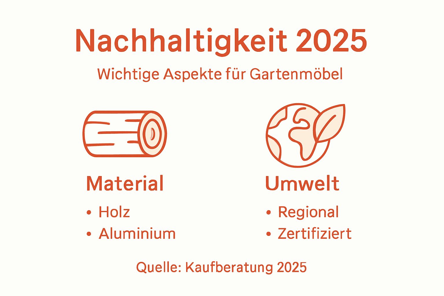 Nachhaltige Gartenmöbel im Fokus: Die wichtigsten Trends und Fakten 2025 auf einen Blick