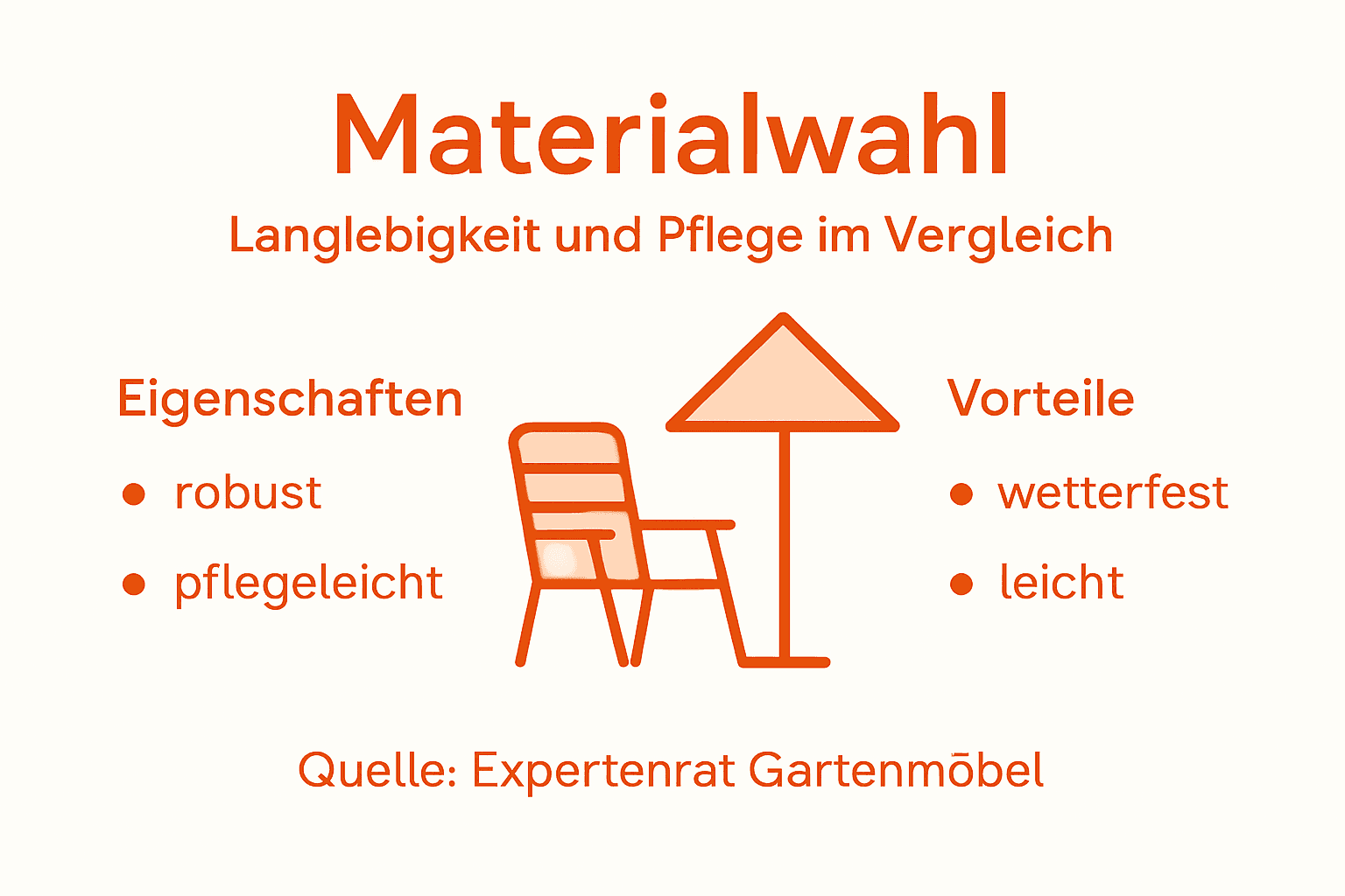 Übersicht: Die besten Materialien für Gartenmöbel im Vergleich