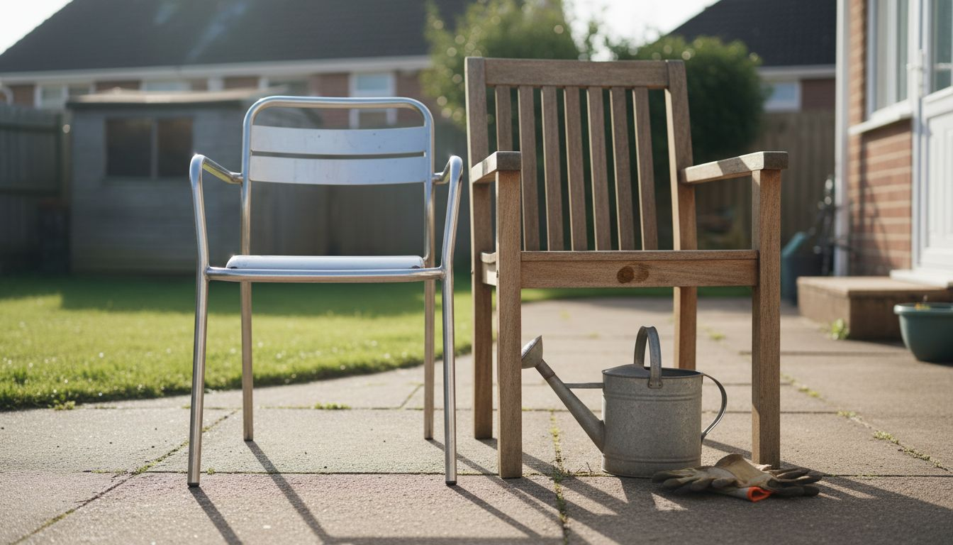 Teakholz oder Stahl: Ein Vergleich von Gartenstühlen