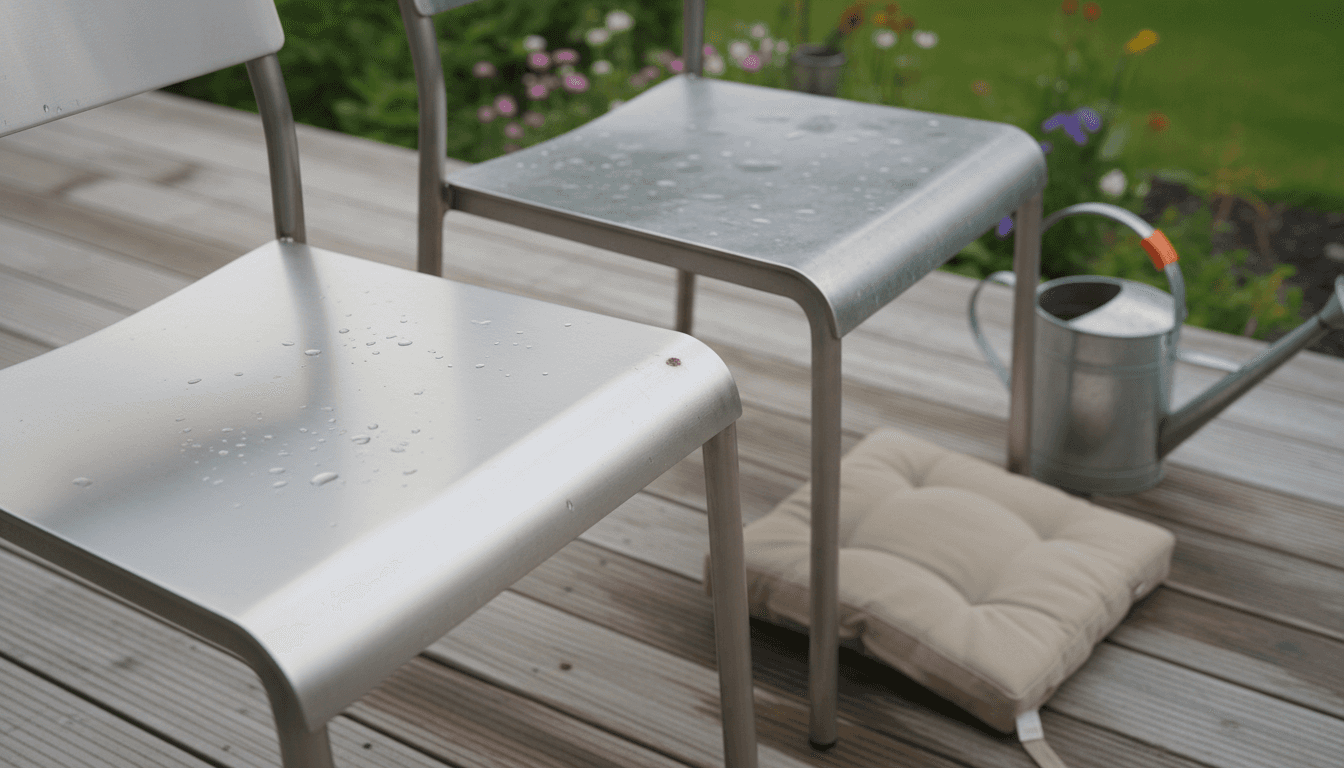 Aluminium oder Edelstahl: Welches Material eignet sich besser für Gartenstühle auf der Terrasse?