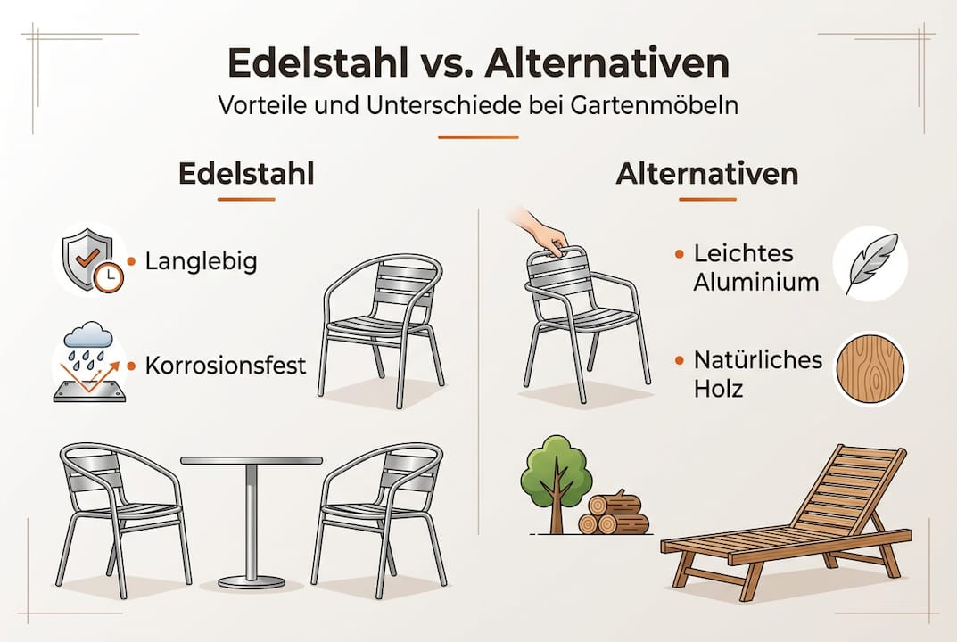 Vergleich: Edelstahl und seine Alternativen auf einen Blick
