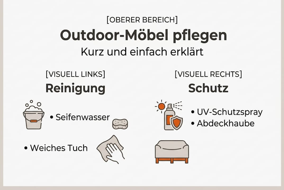 So pflegen Sie Ihre Gartenmöbel richtig: Reinigung, Schutz und Werterhalt auf einen Blick