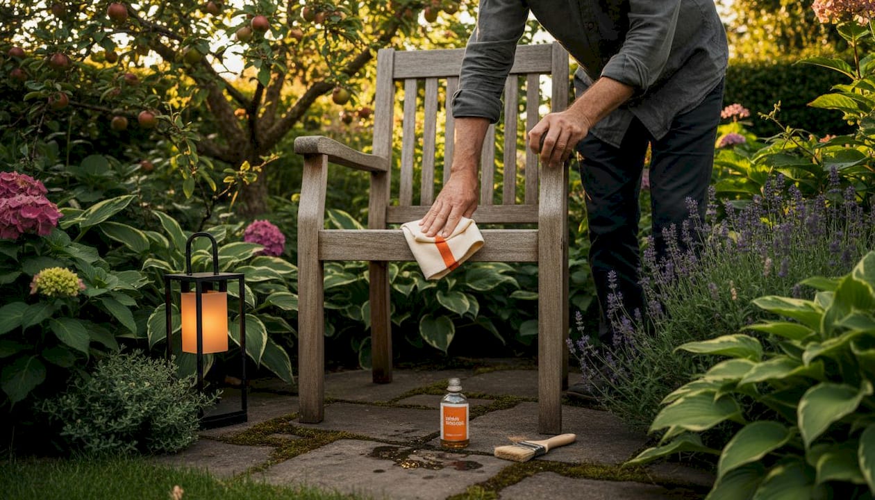 So pflegen Sie Ihren Gartensessel aus Teakholz richtig