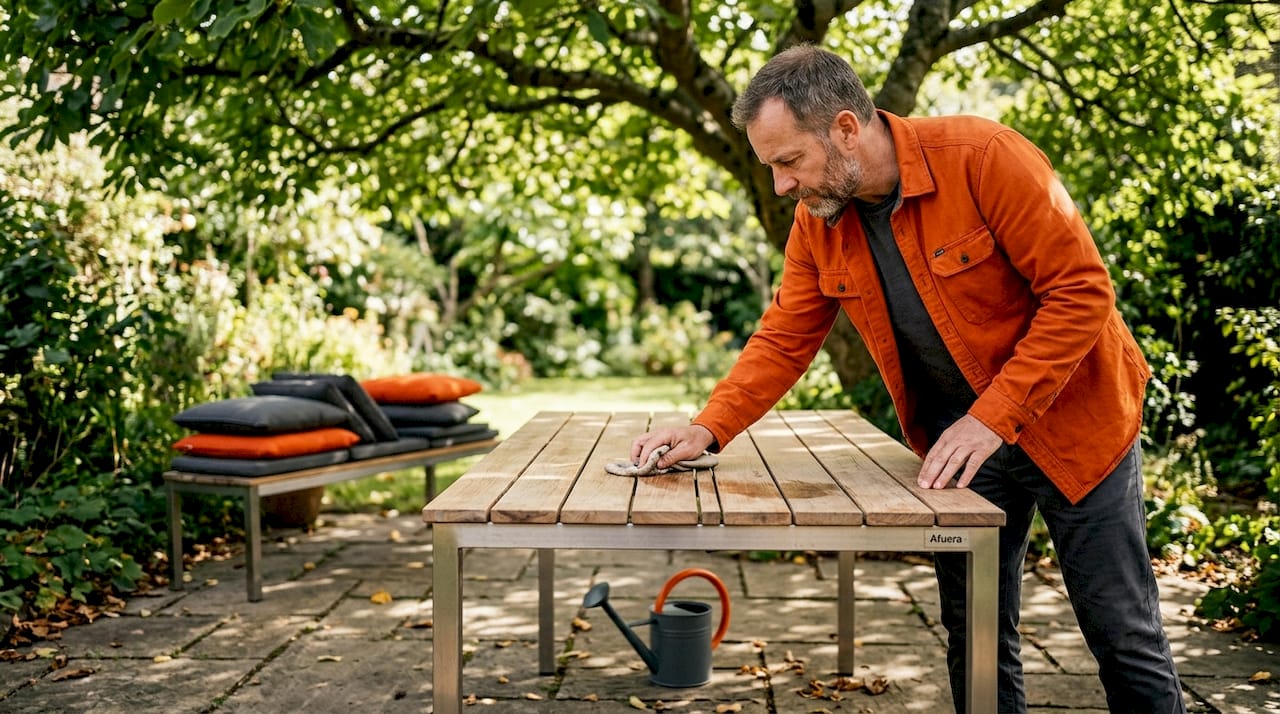 So bleiben Ihre Gartenmöbel auf der Terrasse lange schön: Tipps zur richtigen Pflege im Freien