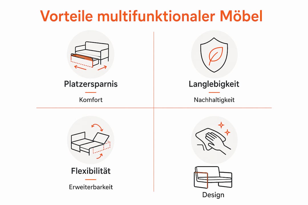 Unsere Infografik veranschaulicht, warum vielseitige Gartenmöbel ein echtes Plus für Ihren Außenbereich sind.
