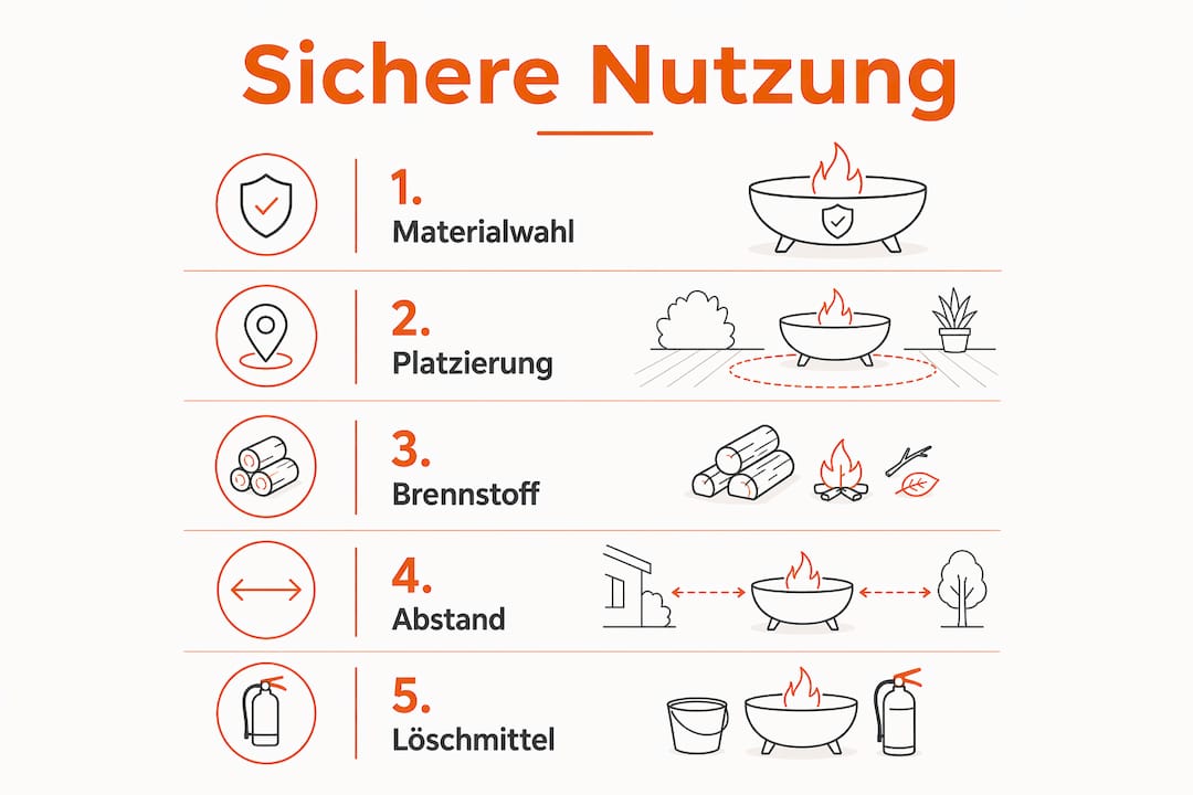 Schritt-für-Schritt-Anleitung: So nutzen Sie Ihre Feuerschale sicher