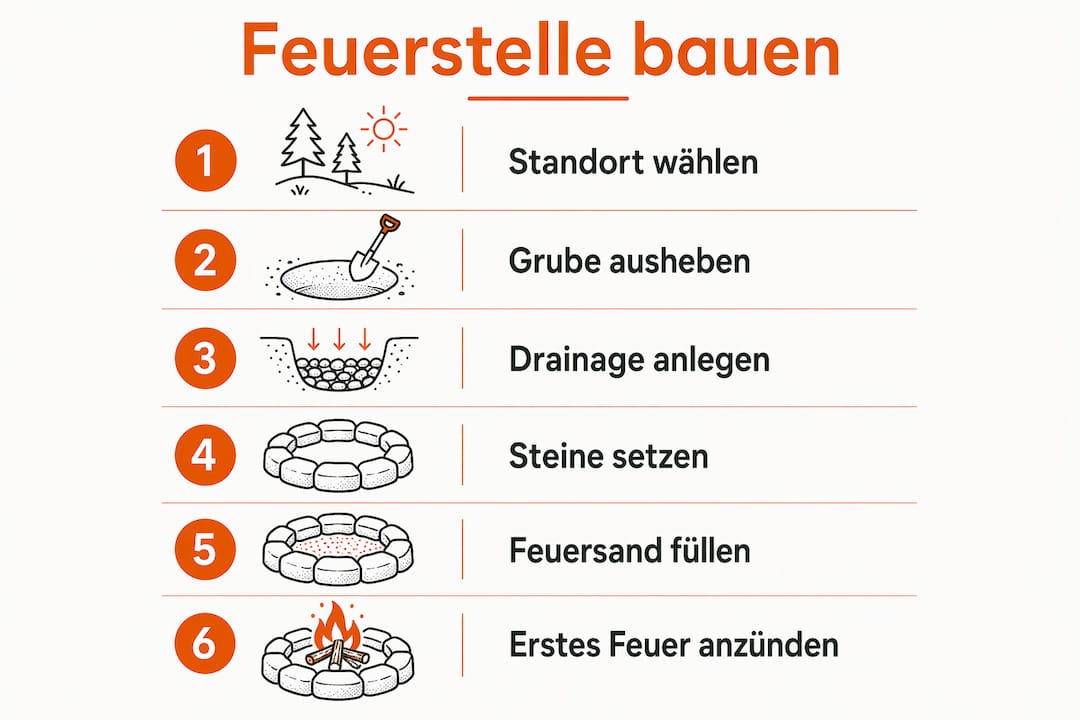 Schritt-für-Schritt-Anleitung: So baust du deine eigene Feuerstelle