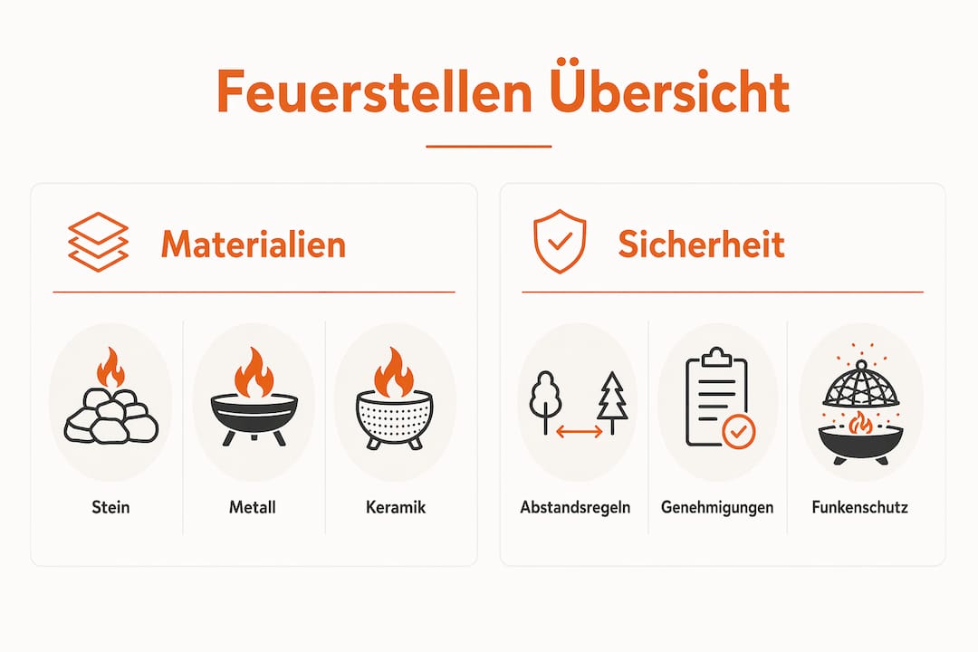 Übersicht: Materialien und Sicherheitsaspekte rund um Feuerstellen