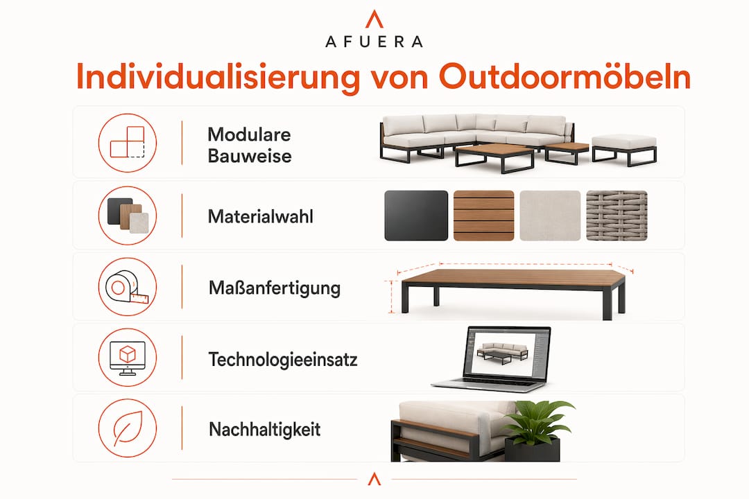 Übersicht: So gestalten Sie Ihre Outdoormöbel ganz individuell – Schritt für Schritt