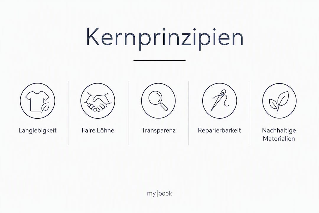 Übersicht: Die wichtigsten Prinzipien von Slow Fashion auf einen Blick