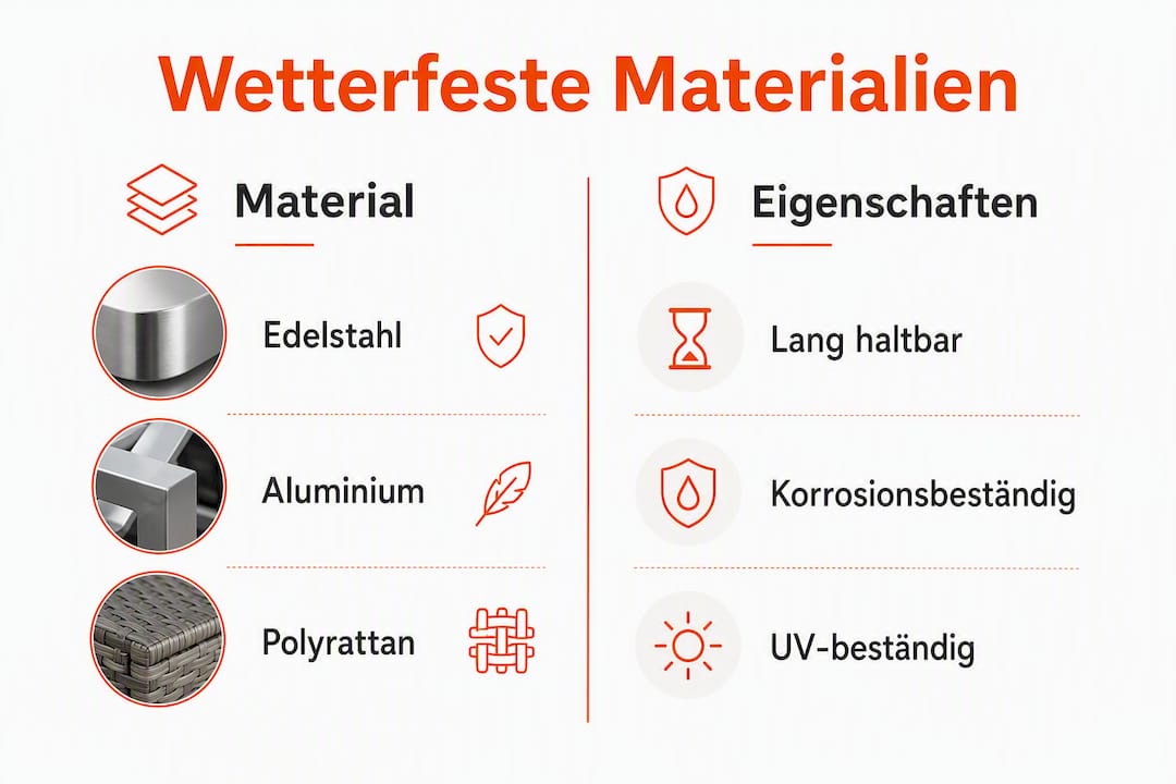 Übersicht: Wetterbeständige Materialien im Vergleich – Eigenschaften und Einsatzmöglichkeiten