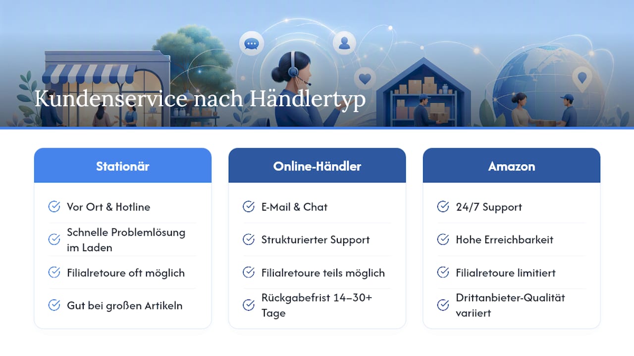 Wie gut ist der Kundenservice der verschiedenen Händler? — overview diagram