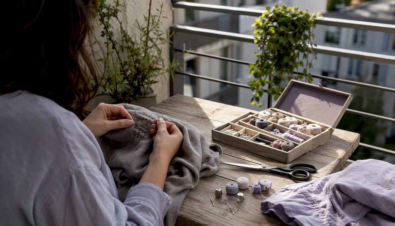 Kleidung selbst flicken – mit Nadel und Faden