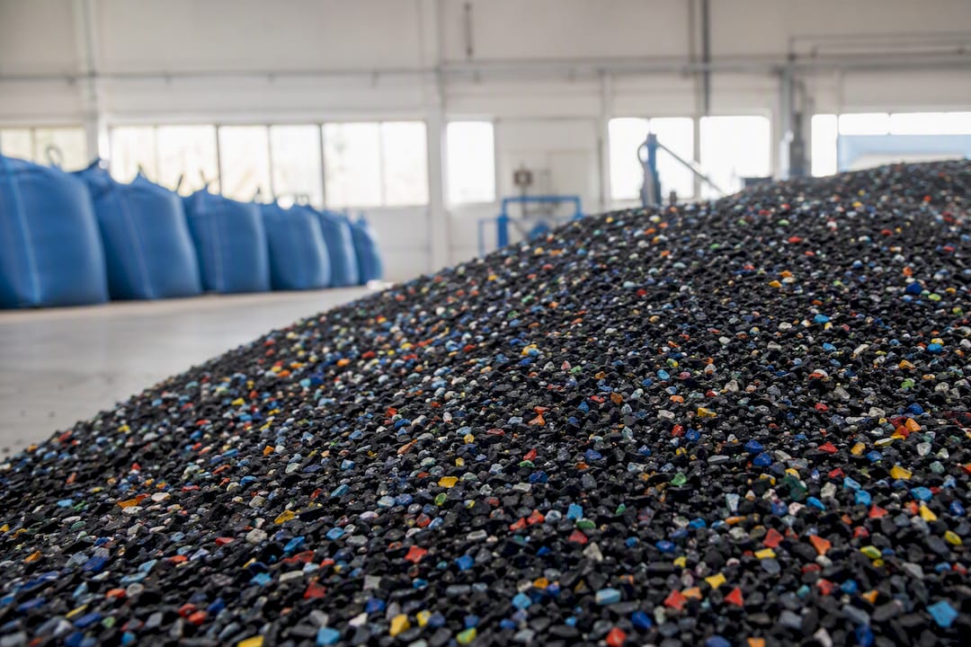 Recyceltes Gummigranulat für umweltfreundliche Matten