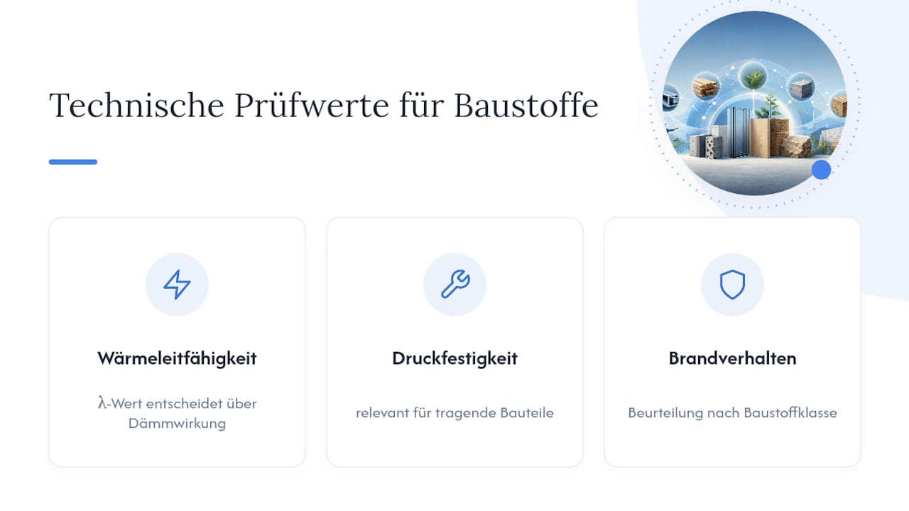 Drei technische Werte für die Baustoffauswahl